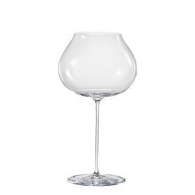 Simple Artificial Blown Crystal Wine Glass Restaurant Good-looking Big Belly Goblet