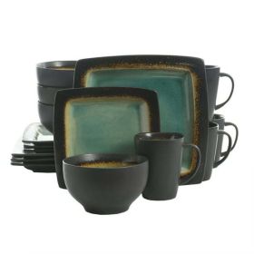 16-Piece Dinnerware, Turquoise