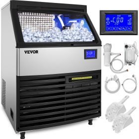 VEVOR Commercial Ice Maker Machine, 265LBS/24H ETL Approved Ice Machine Under Counter Ice Maker Machine with SECOP Compressor,77LBS Storage