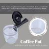 Coffee Pot Borosilicate Glass with Cover, Glass Coffee Maker Espresso Machines Accessories or Spare Parts