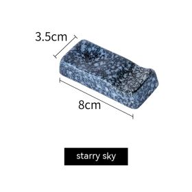 Japanese Ceramic Pillow Holder For Chopsticks (Option: Starry sky)