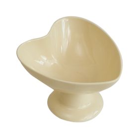 Love Yogurt Bowl Japanese Solid Ceramic (Option: Cream yellow)