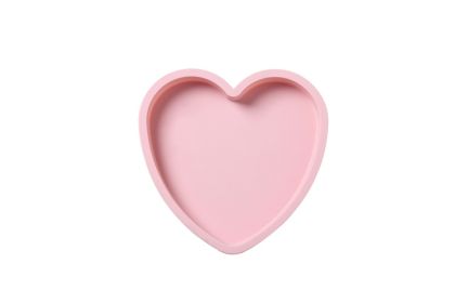 8-inch Fruit Cake Heart-shaped Mold Non-stick Silicone Baking Tray Home Baking Tools (Option: 8 Inches Love Pink)