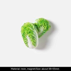 New Vegetable Magnetic Refridgerator Magnets (Option: Cabbage)