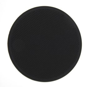 Large Silicone Honeycomb Pattern Round Heat Proof Mat Placemat Meal (Color: BLACK)