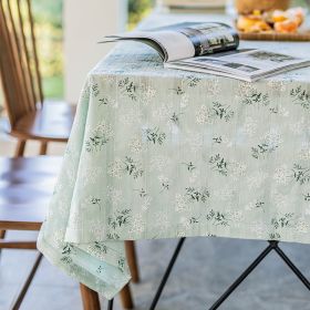 Rural Fresh Floral Rectangular Dining Table Cloth (Option: Lilac hem style-60X60CM)