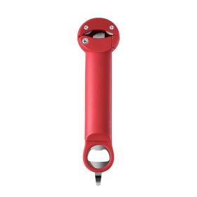 Adjustable Telescopic Anti Slip And Labor-saving Lid Opener (Color: Red)