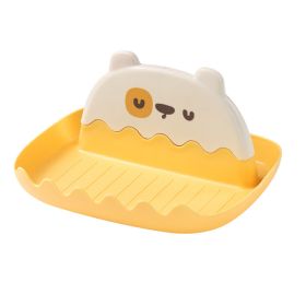 1pc Pot Lid Holder; Spoon Rest For Stove Top; Heat-Resistant Cover Holder For Kitchen Counter; Kawaii Cooking Utensils Rack For Spoons; Kitchen Access (Color: Yellow)