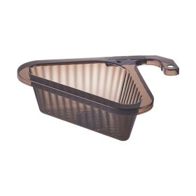 1pcKitchen Sink Drain Basket Swan Drain Basket Multi-Functional Hanging Filtering Draining Rack Sponge Holder Shelf Baskets Kitchen Sink Filter (Color: BLACK)