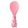 1pc Cute Rabbit Non-Stick Rice Scoop; Bunny Shape Standable Rice Scooper; Household Rice Cooker Rice Spoon; Cartoon Rice Spoon