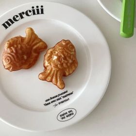 Cute French Alphabet Ceramics Tableware (Option: Me Disc)