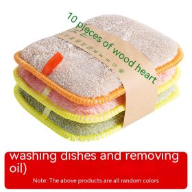 Dish-washing Sponge Kitchen Cleaning Decontamination Double-sided Magic Cloth (Option: Bamboo Pulp Fiber 3 Pack)